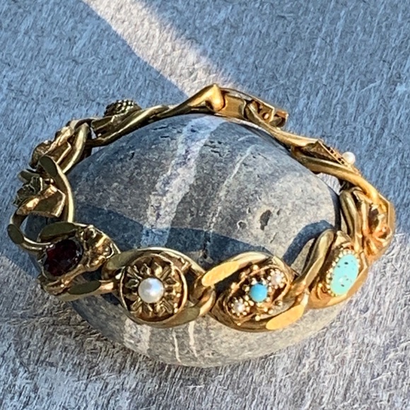 Vintage Jewelry - Vintage | Gold Tone Chunky Link Bracelet